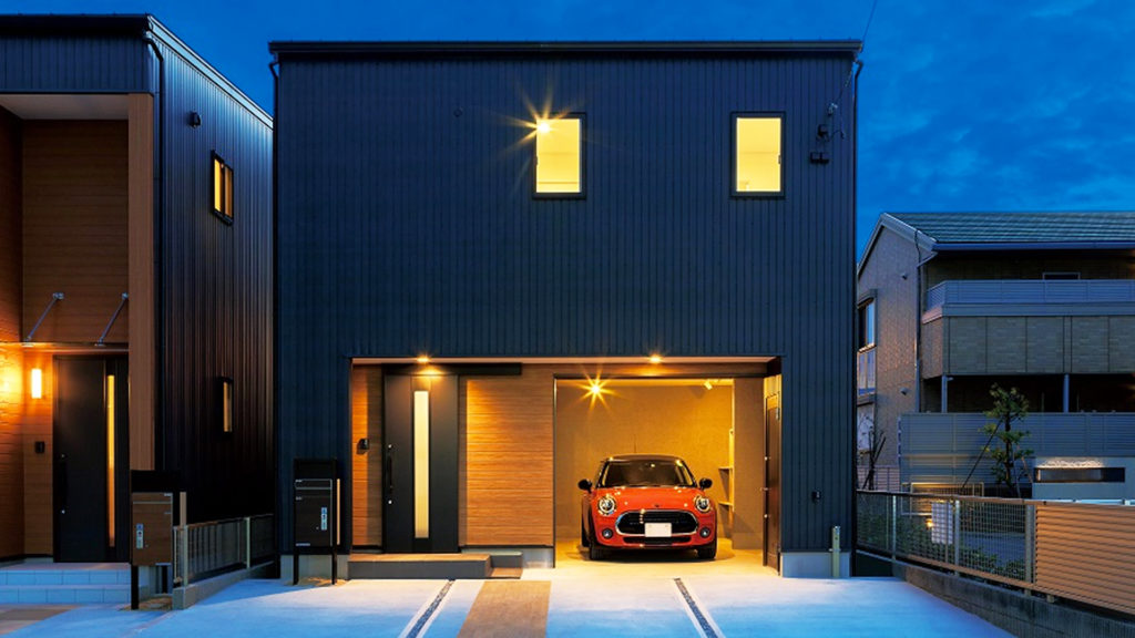 車好きにはたまらない 愛車を眺められるガレージがおしゃれな一軒屋 Maisaka